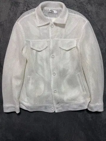 화이트 시스루 자켓 긴팔