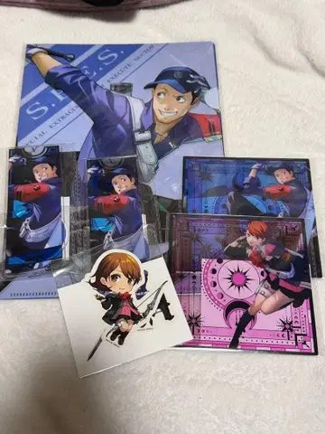 페르소나 P3R 구스마 복권 아크릴 스탠드 색지 준페이, 유카리