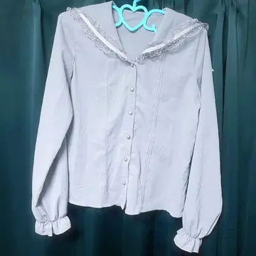 MARS 백리본 동일 컬러 블라우스 긴팔 핑크