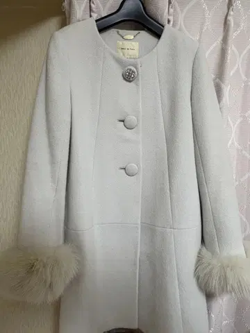 데뷔 피오레 노카라 코쿤 코트 아이스 그레이