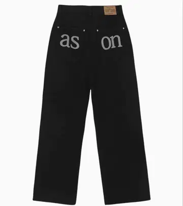 ason SMOG WIDE PANTS / BLACK 데님