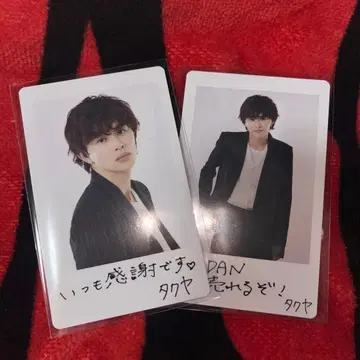 EBiDAN 소이야 폴라로이드풍 트레이딩 카드 타쿠야 2장 컴프