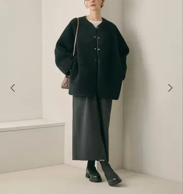 보아 x 페이크 무스탕 리버서블 자켓