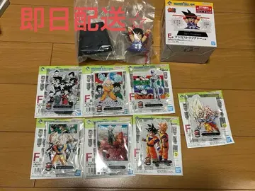 드래곤볼 40주년 제일복권 E상 F상 아크릴 스탠드 7개 세트