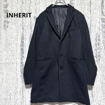 인헤릿 체스터 코트 블랙 울 혼방 M 남성용 고급 새상품급