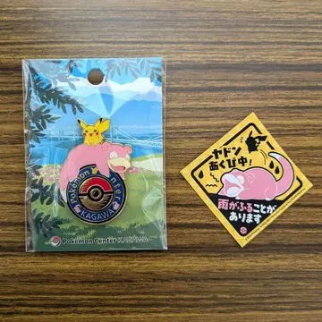 [ 새상품 ] 포켓몬 센터 카가와 핀 배지 스티커 카가와 로고 핀즈