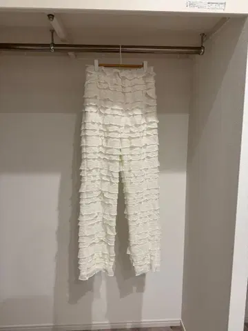 Sea Room lynn 미사용! 프릴 디자인 팬츠 S 화이트