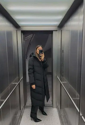 ZARA 롱 다운 코트 새상품