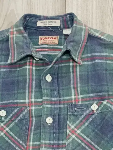 SUGAR CANE 헤비웨이트 플란넬 셔츠 미국제 S