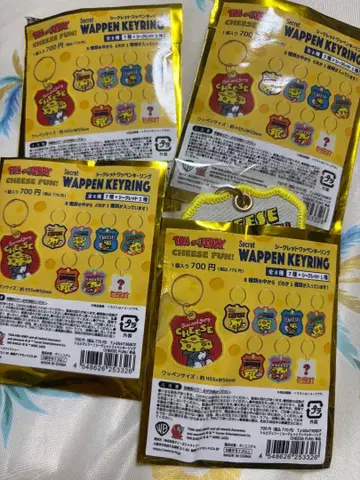 톰과 제리 WAPPEN KEYRING 4개 세트 (시크릿 포함)