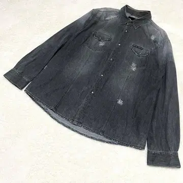 NAUTICA 노티카 웨스턴 데미지 데님 셔츠