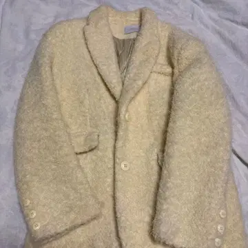 withhumor 레몬색 보아 자켓 오버 사이즈