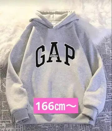 새상품 GAP 그레이 후드 부착 후드티 맨투맨 166~ 여성용