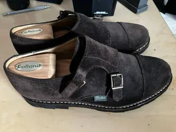 파라부트 윌리엄 8 몽크 스트랩 브라운 스웨이드 paraboot