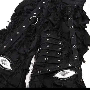 인기 [ UNIZ ] BLACK MONSTER PANTS opium