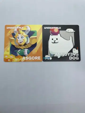 게이머 야키 코스터 UNDERTALE 아즈고어 짜증나는 개