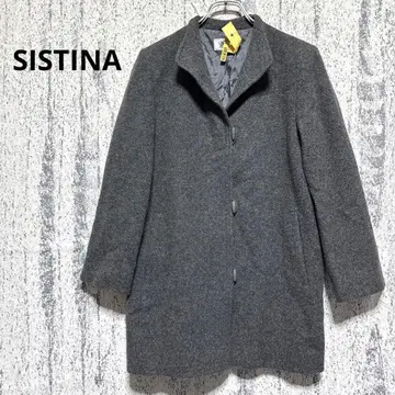 시스티나 피코트 울 그레이 단추식