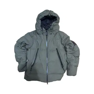 CAMP7 후드 부착 다운 자켓 올리브