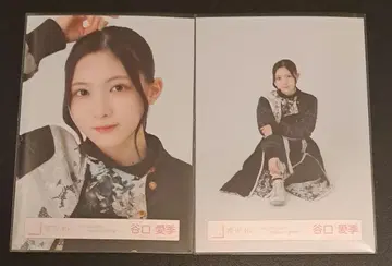 사쿠라자카 타니구치 아이리 브로마이드 Addiction 블랙 의상