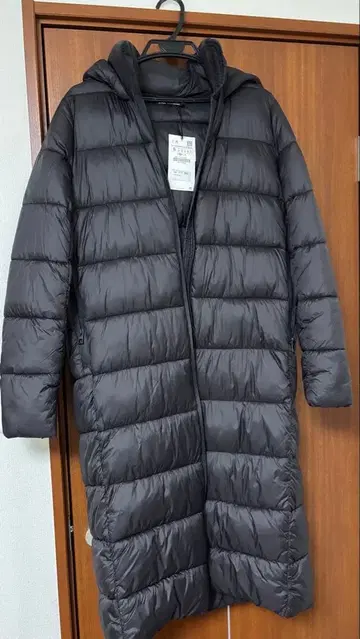 ZARA EXTRA 롱 다운 코트 자켓 S 택 포함 수납 봉투 있음