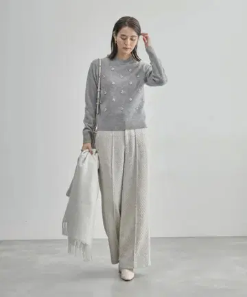 ROPE' [잡지 게재] 트위드 스트레이트 팬츠 로페