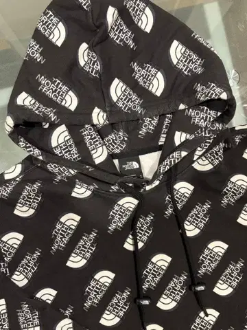 THE NORTH FACE 로고 프린트 후드티 XL
