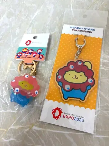 먀쿠먀쿠 산리오 키링 클리어 폼폼푸딩 산리오 키링
