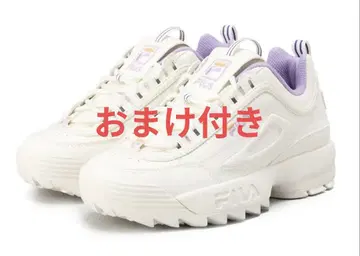 FILA 통굽 스니커즈 화이트 퍼플