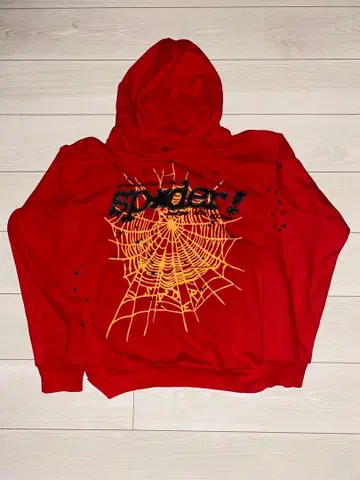 Sp5der P*NK V2 후드티 Red