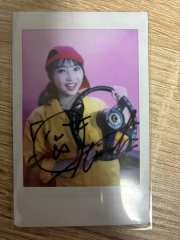 야노 히나키 친필 사인 폴라로이드