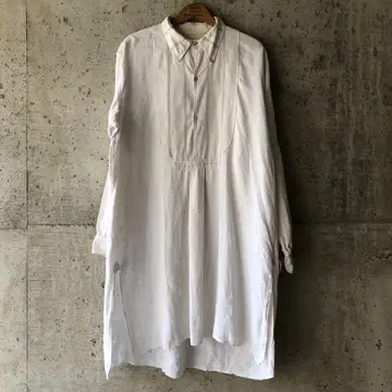 00s 10s 20s 프렌치 빈티지 린넨 그랑파 셔츠
