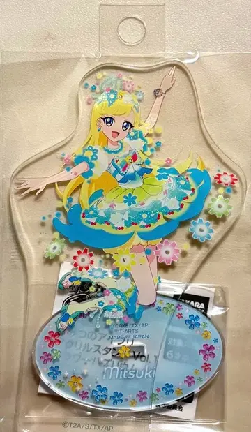 남코 namco 한정판 미츠키 아이프리 아크릴 스탠드 플라워 바즈리움