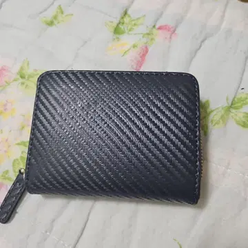 비즈니스 네이비 가죽 접이식 지갑