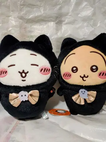 [ 치이카와 ] 검은 고양이 봉제 인형 치이카와 & 토끼 2점