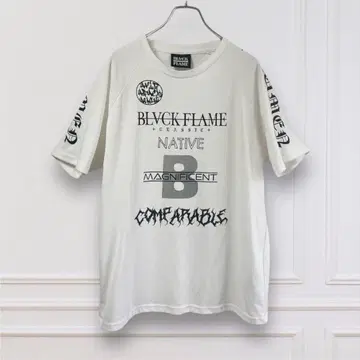[ 블랙 프레임 ] BLVCK FLAME 프린트 T셔츠 size L