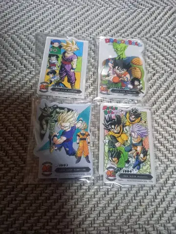 제일복권 드래곤볼 아크릴 스탠드 4장 세트