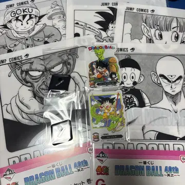 제일복권 드래곤볼 아크릴 스탠드 클리어 파일 5종 덤