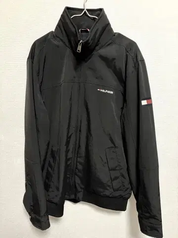 타미 힐피거 블랙 나일론 자켓 가을/겨울