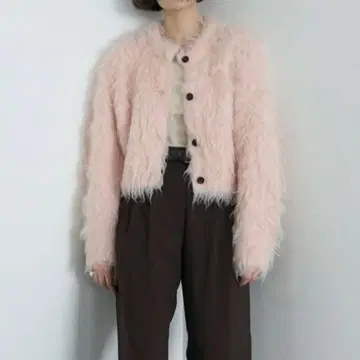 [11/5까지] 클라네 CLANE 샤기 숏 니트 가디건