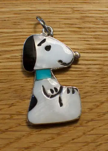 주니족 스누피 펜던트 목걸이