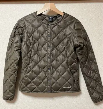 몽벨 mont-bell 브라운 스페리오 다운 라운드넥 XS