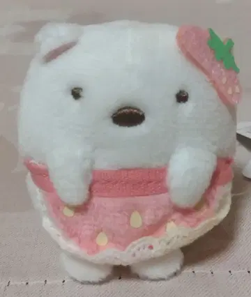 시로쿠마 (킷사 스미코 딸기 페어) 테노리 봉제 인형 스미코구라시