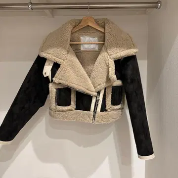 JUEMI 인기 숏 무스탕 자켓