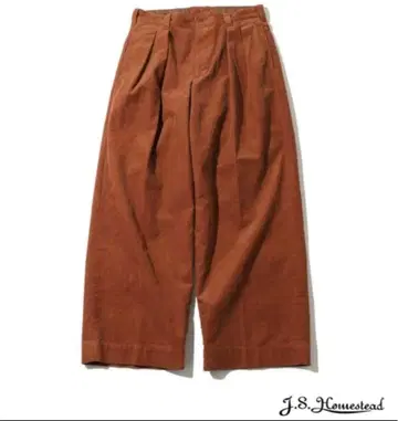 J.S.Homestead 코듀로이 와이드 팬츠 트라우저 딥턱