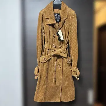 Edith & Ella 코듀로이 롱 코트 XS 미사용