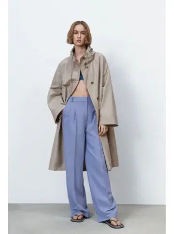 ZARA 오버사이즈 발수 코트