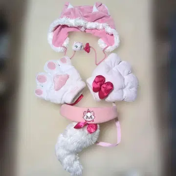 마리 짱 단종품 팬캡 장갑 꼬리