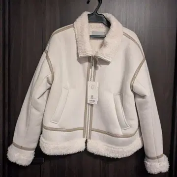 [ JILL by JILL STUART ] 페이크 무스탕 플라이트 자켓