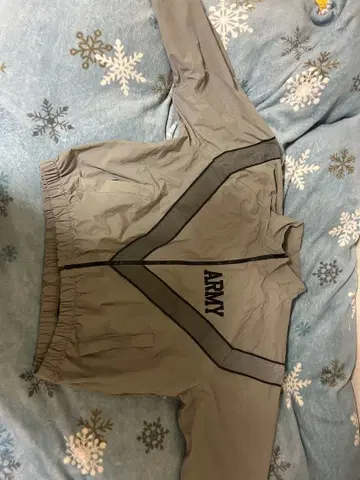 그레이 나일론 자켓 ARMY 로고