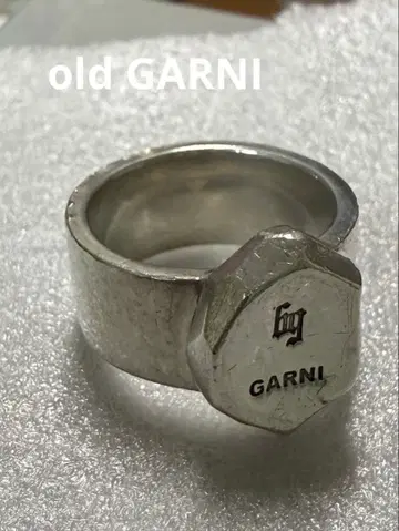 가르니 실버 925 육각형 반지 약 14호 GARNI 남성용 약 16g